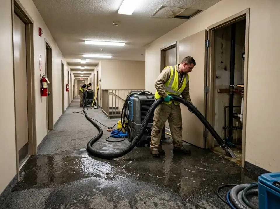 multi-unit-apartment-hallway-f-005 — frequently asked questions, Emergency Burst Pipe Water Extraction & Removal in Jamesbur…